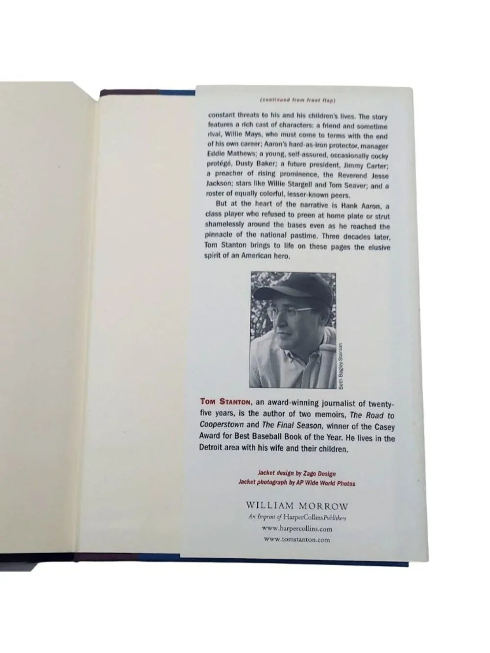 Hank Aaron and the Home Run That Changed America Book First Edition Tom Stanton